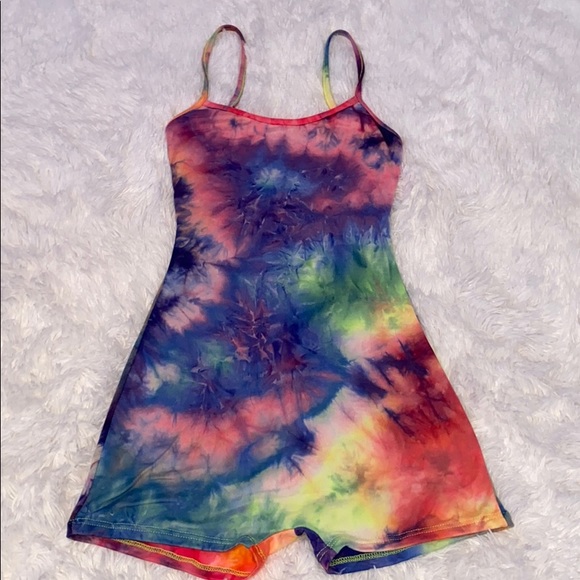 SJL APPAREL Other - TIE-DYE MULTI COLORED Romper